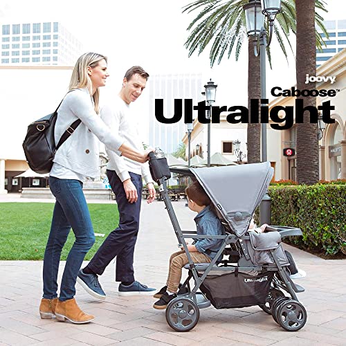 Joovy Caboose Ultralight Sit and Stand Double Stroller, Black T976