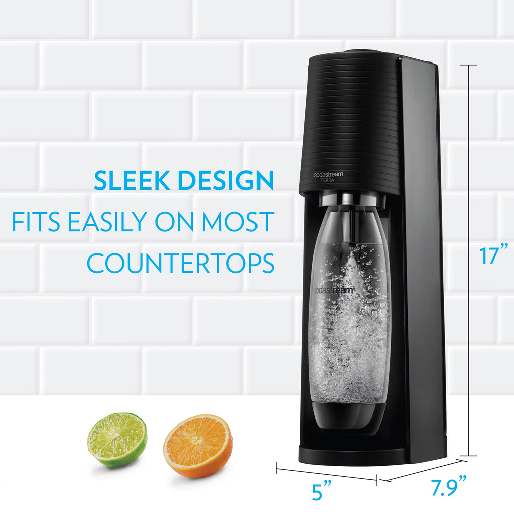 Sparkling Water Maker Bundle with CO2 and 2 Bottles a7k