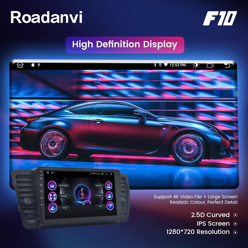 Car Stereo Bluetooth Navigation Carplay Android Auto 1280x720 IPS Touch Screen 4GB+64GB q7