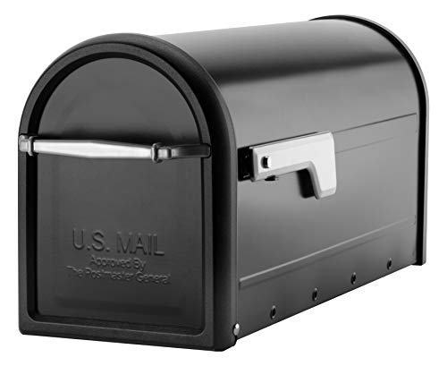 Galvanized Steel Mailbox Black Medium a7