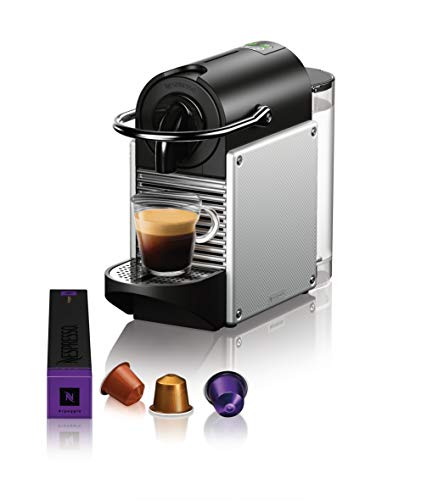 Nespresso Pixie Espresso Machine by De'Longhi with Milk Frother, Aluminum M70025