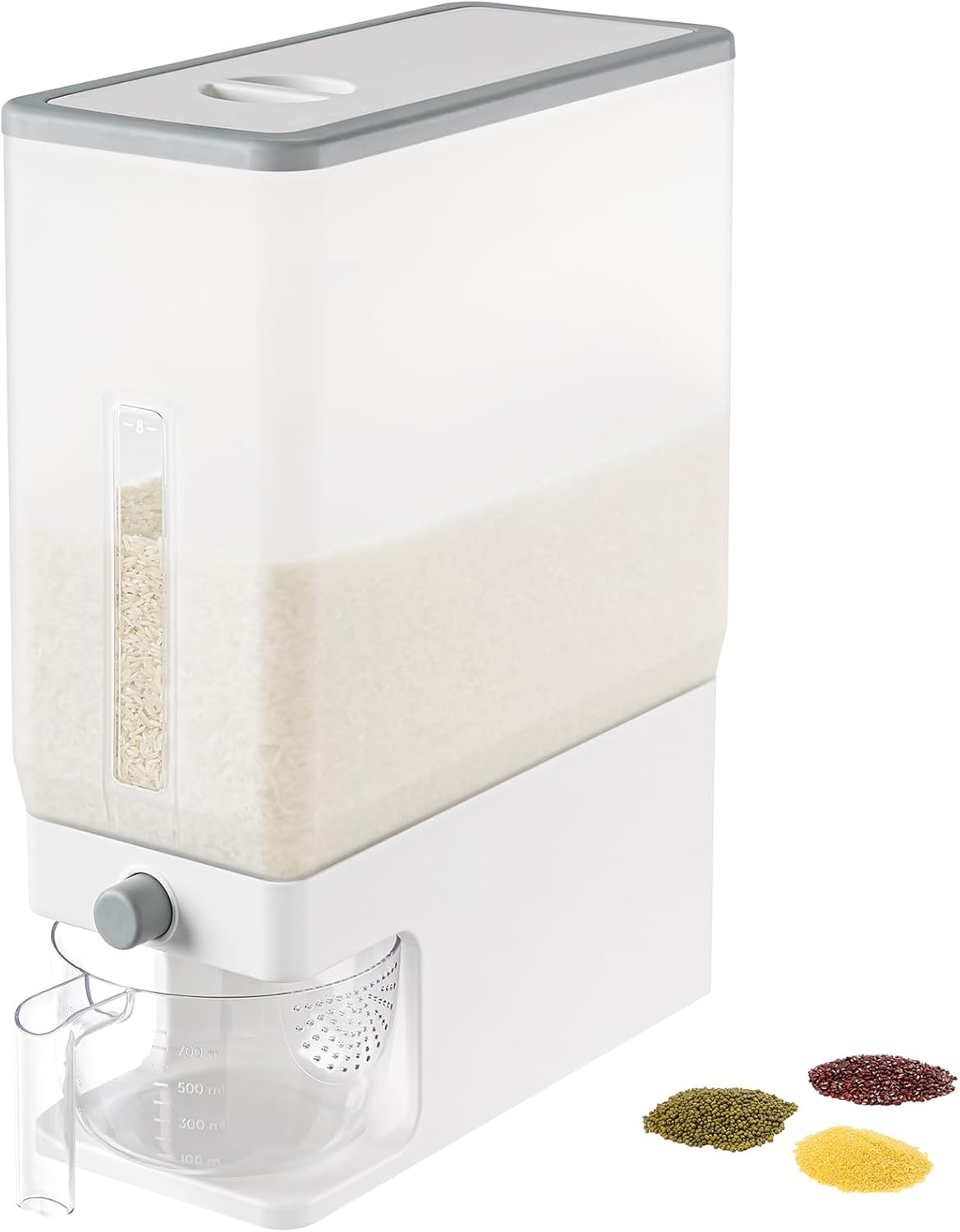 Lifewit Rice Dispenser 25 Lbs, Sealed Moisture Proof Storage Container W80156