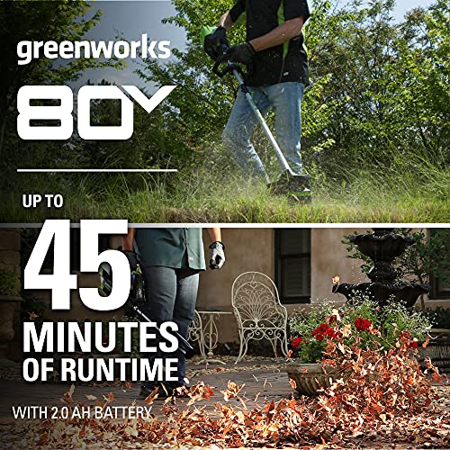 Cordless Brushless String Trimmer and Leaf Blower Combo with Battery Charger k7
