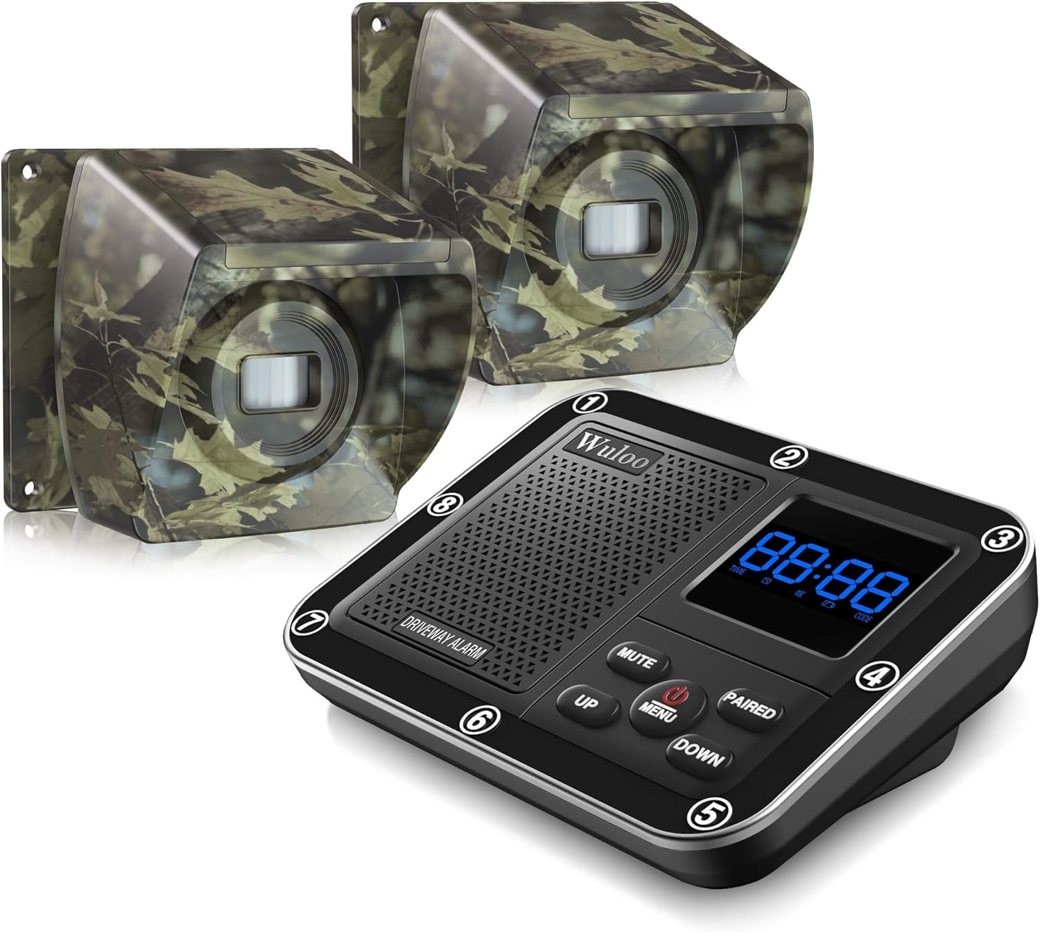 Wireless Driveway Alarm Outdoor Motion Sensor Detector System k7m