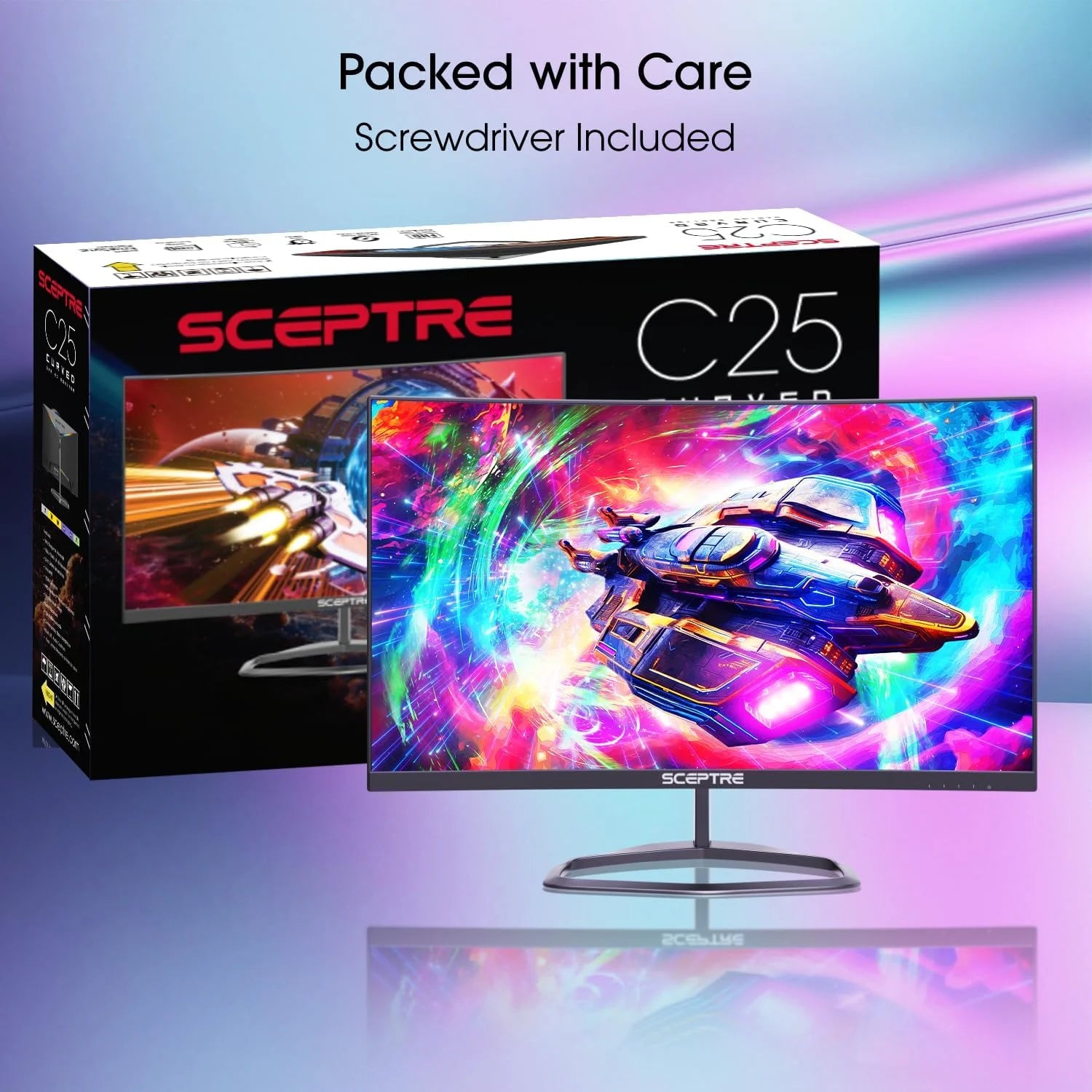 Curved 24.5-inch Gaming Monitor 240Hz 1080p 1ms DisplayPort HDMI Built-in Speakers k7