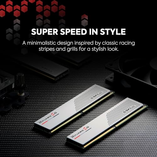 G.SKILL Ripjaws S5 DDR5 RAM 32GB (2x16GB) 6000MT/s CL36 Desktop Memory UDIMM Matte Black I501