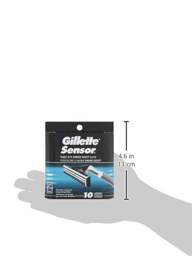Gillette Sensor Men's Razor Blades, 10 Refills D36083
