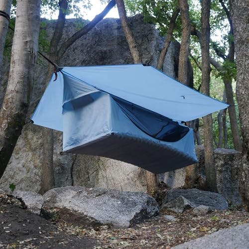 Haven Tents Lay Flat Hammock Tent with Mosquito Net, Insulated Pad and Rainfly M380