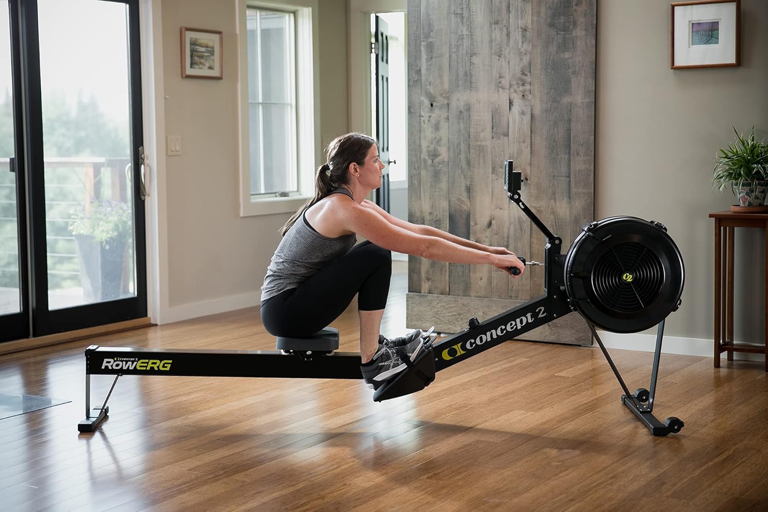 Indoor Rowing Machine with Performance Monitor and Heart Rate Monitor LCD a7