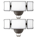 Olafus 65W Motion Sensor Outdoor Light, 2 Pack LED Security Light 6000LM, 6500K Exterior Motion Flood Light with 3 Adjustable Heads, for Outside Garage, Yard, Patio, IP65 Waterproof, Black