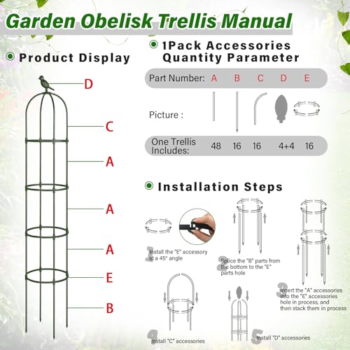 Garden Obelisk Trellis for Climbing Plants Rustproof Metal White a7