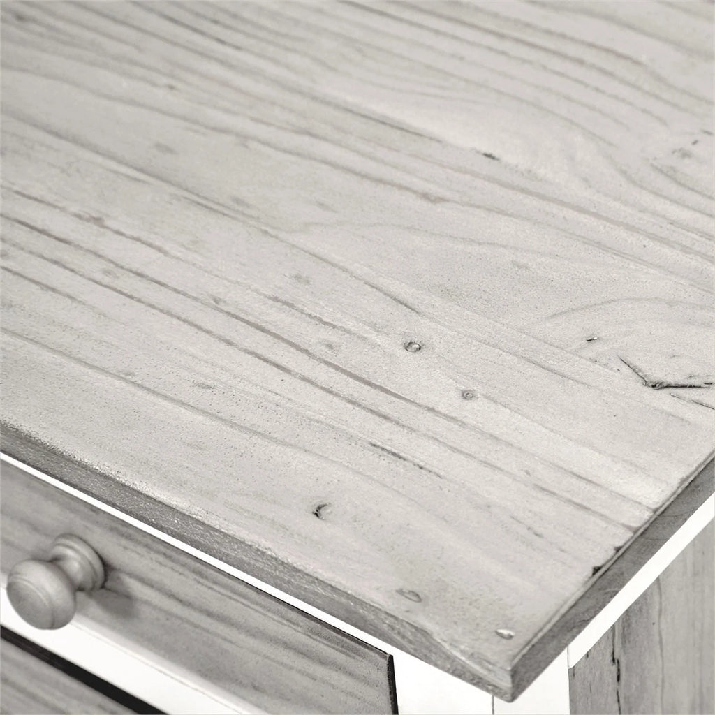 Sea Wind Florida Islamorada Wood Desk & Chair Set Gray/White O605