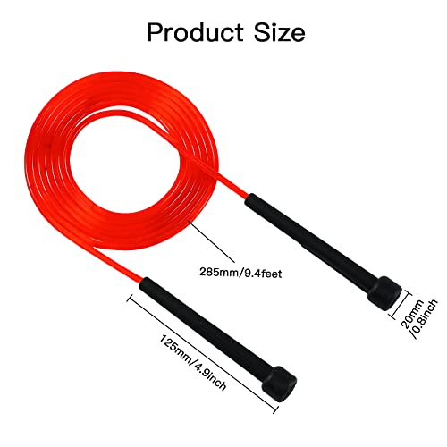 PVC Jump Rope for Cardio Fitness Adjustable 9 Feet a7