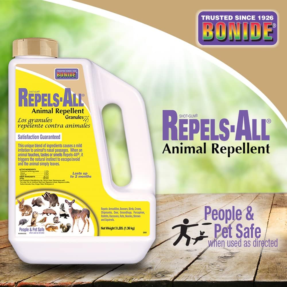Animal Repellent Granules 3 lbs Deer & Rabbit Deterrent k7