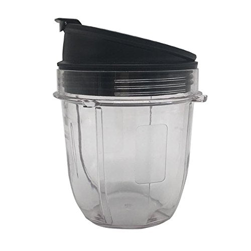 2pcs 18oz Replacement Jar Cup with Spout Lid for Nutri Ninja Blender Auto iQ L99513