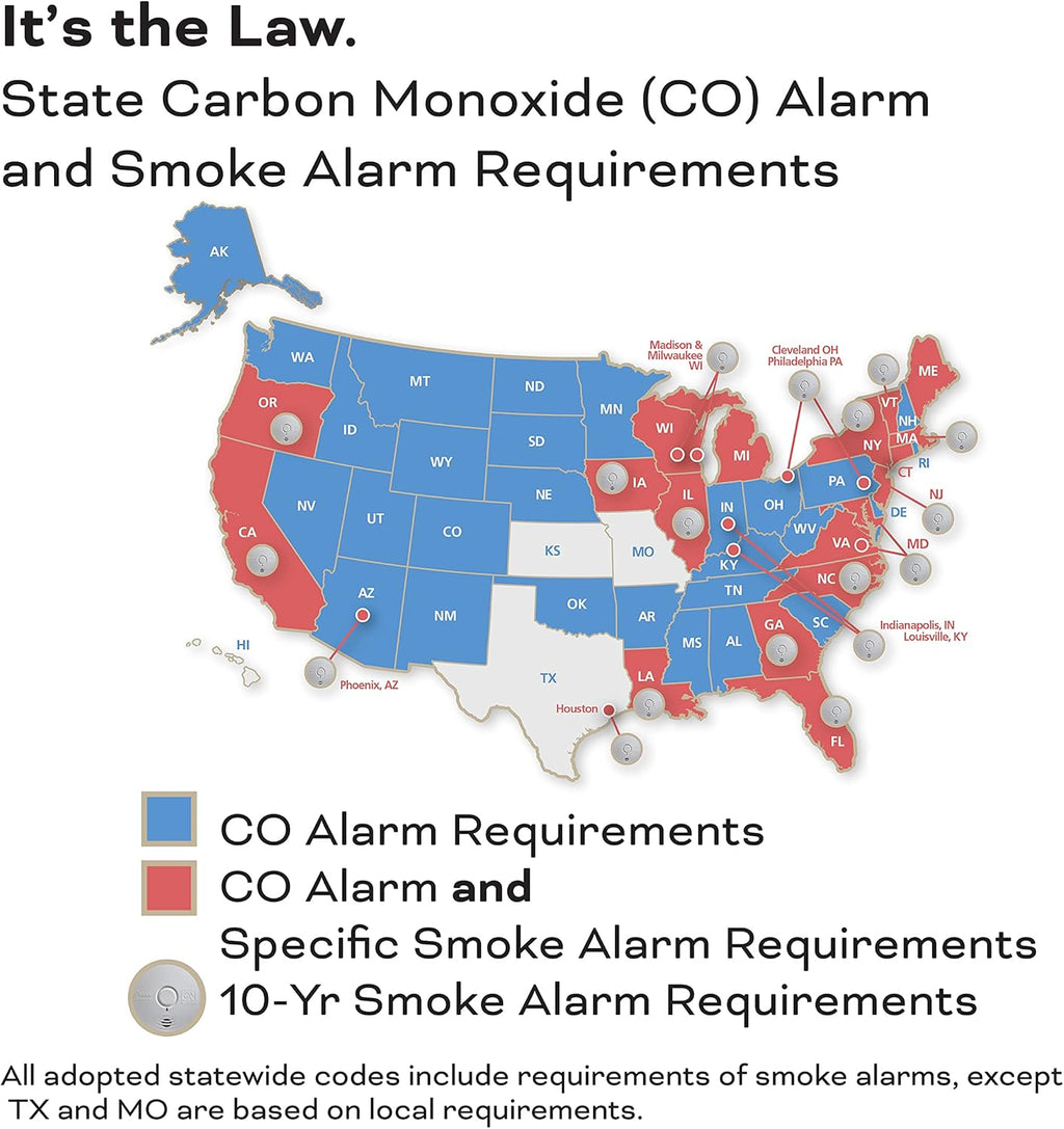 Kidde Smoke & Carbon Monoxide Detector, AA Battery Powered, 1 Pack B52263