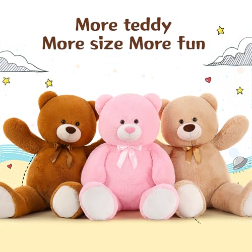 MorisMos Big Brown Bear Giant Teddy Bear 3 Feet Plush Z9159
