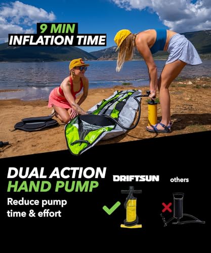 Driftsun Almanor Inflatable Kayak with EVA Padded Seats and Pump A52531