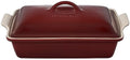 Le Creuset Stoneware Heritage Covered Rectangular Casserole, 4 qt. (12" x 9"), Rhone