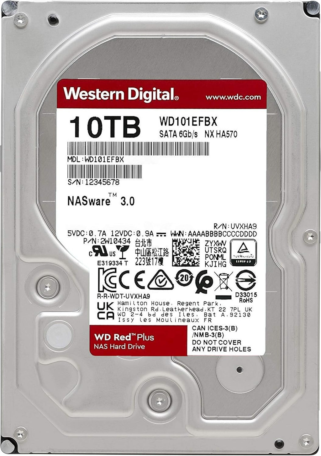 12TB NAS Internal Hard Drive HDD 7200 RPM SATA 3.5 a7