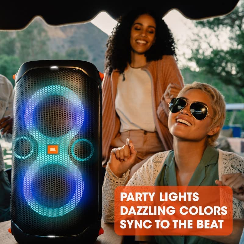 JBL PartyBox 110 Portable Party Speaker with Built-in Lights, Black T416