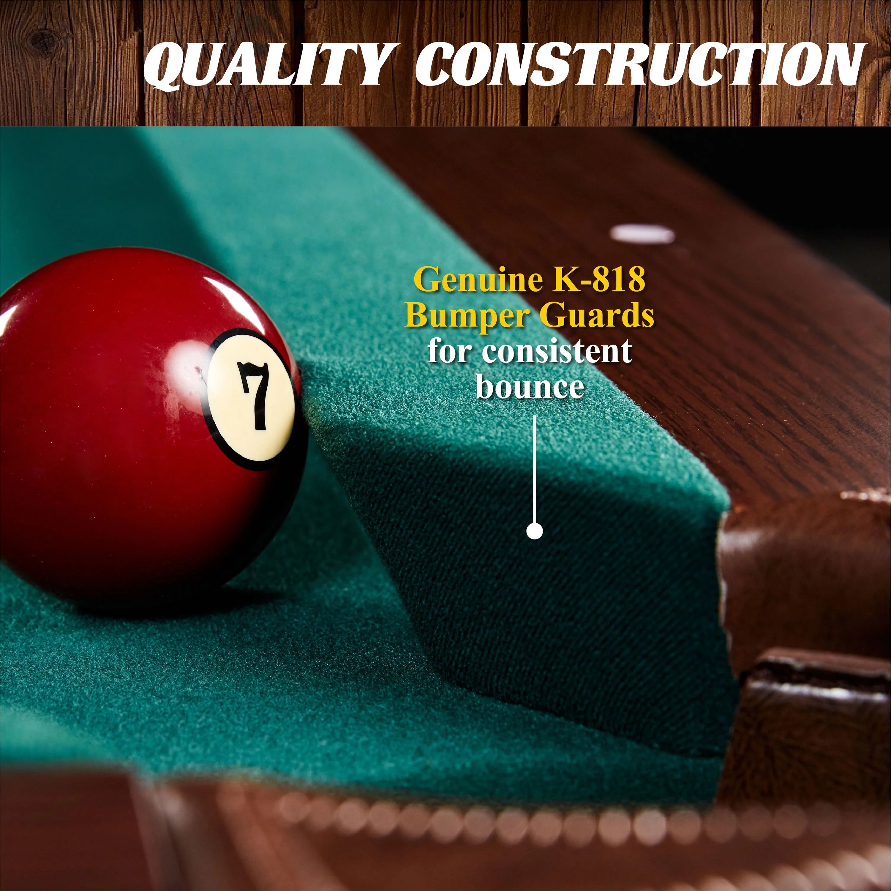 Barrington Billiards 90" Ball and Claw Leg Pool Table with Cue Rack D9928