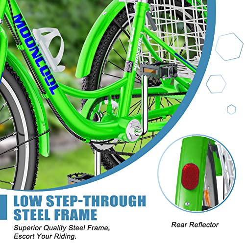 Adult Tricycle 3 Wheel Bike 7 Speed with Shopping Basket a7