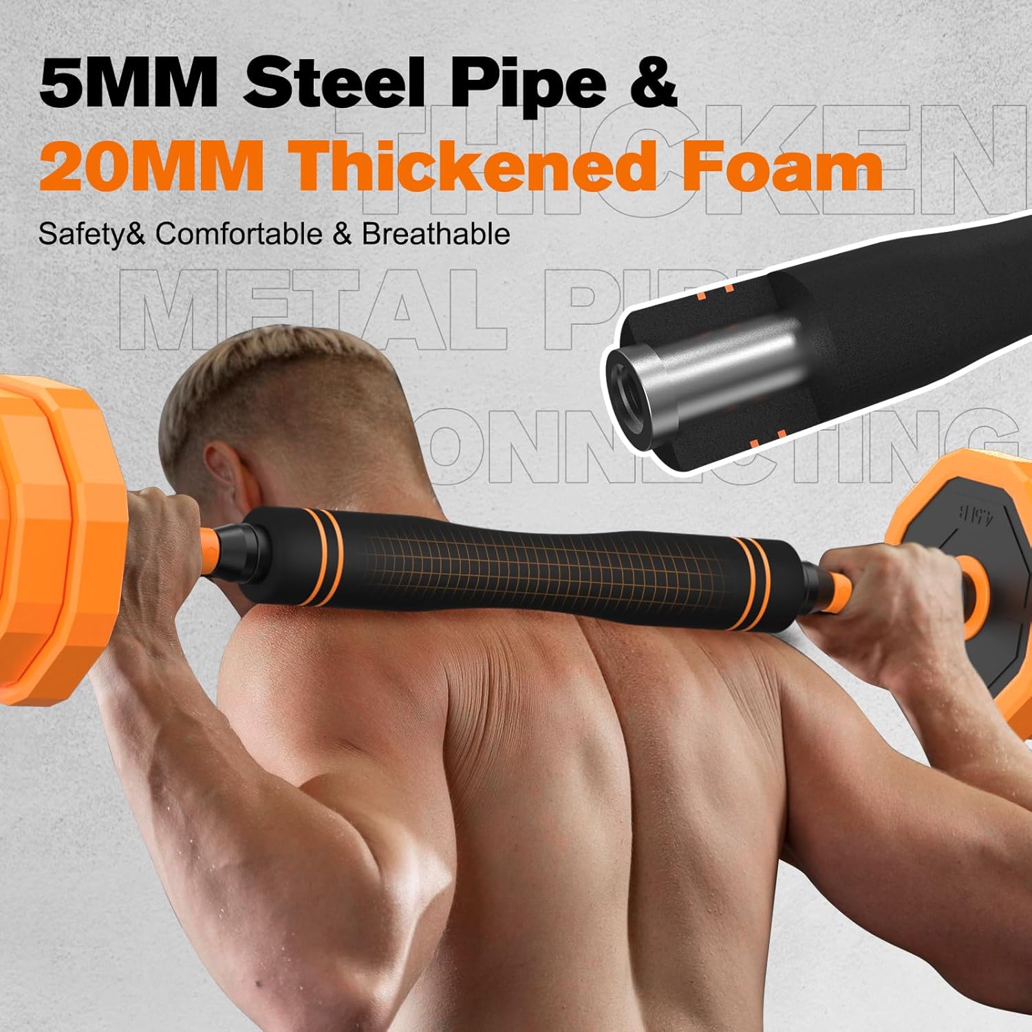 Adjustable Dumbbells 6-in-1 Weight Set Home Gym Fitness Equipment k7p