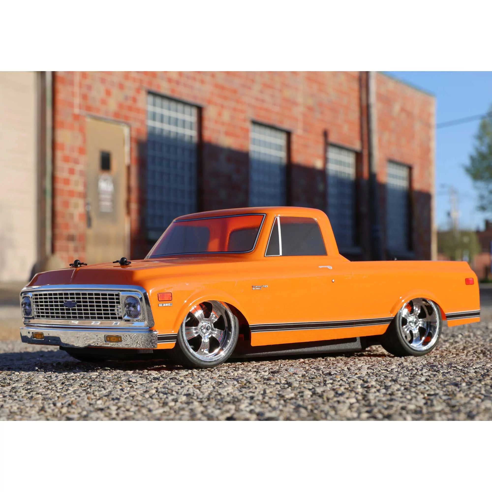Losi RC Truck 1/10 1972 Chevy C10 Pickup V100 AWD RTR Orange Y2749