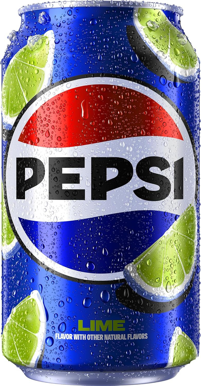 Pepsi Cola Lime Soda Pop, 12 fl oz Cans, 12 Pack J138