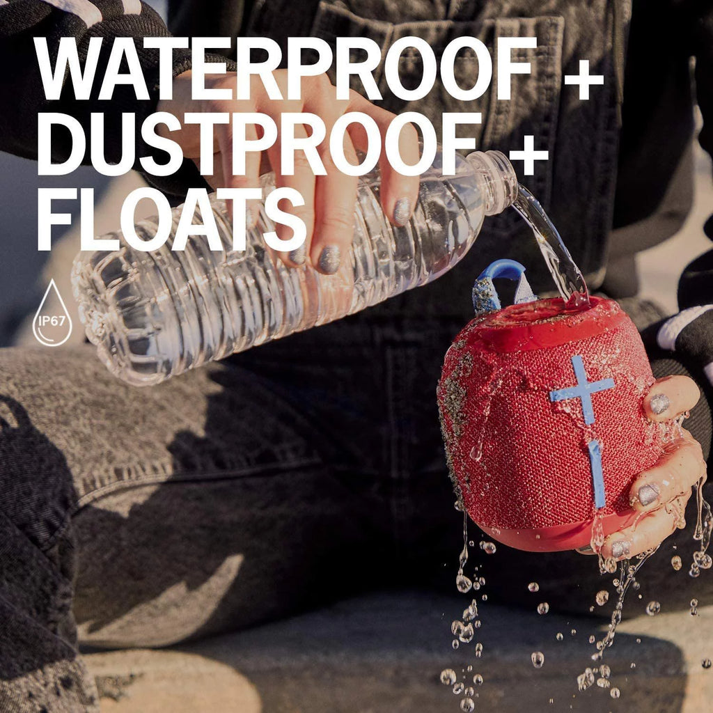 Logitech WONDERBOOM 2 Portable Waterproof Bluetooth Speaker, Crushed Ice Grey S3014