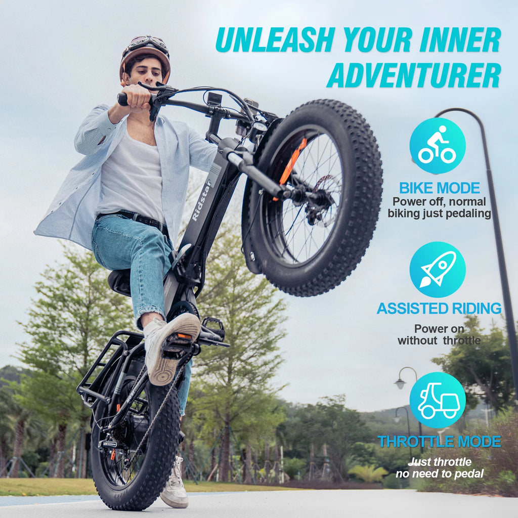 Folding Electric Bike for Adults 750W 48V 20 Inch Fat Tire a7
