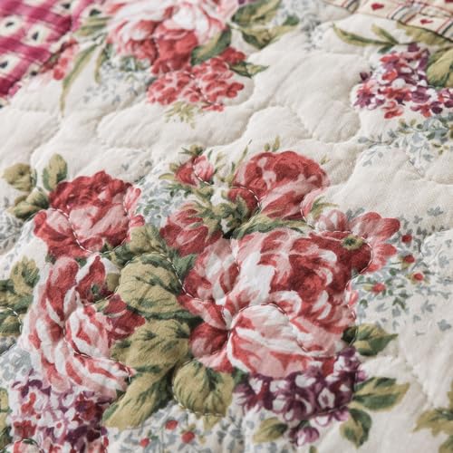 SLPR Walk in The Cotswolds Patchwork Cotton Quilt Set Queen with 2 Shams X251