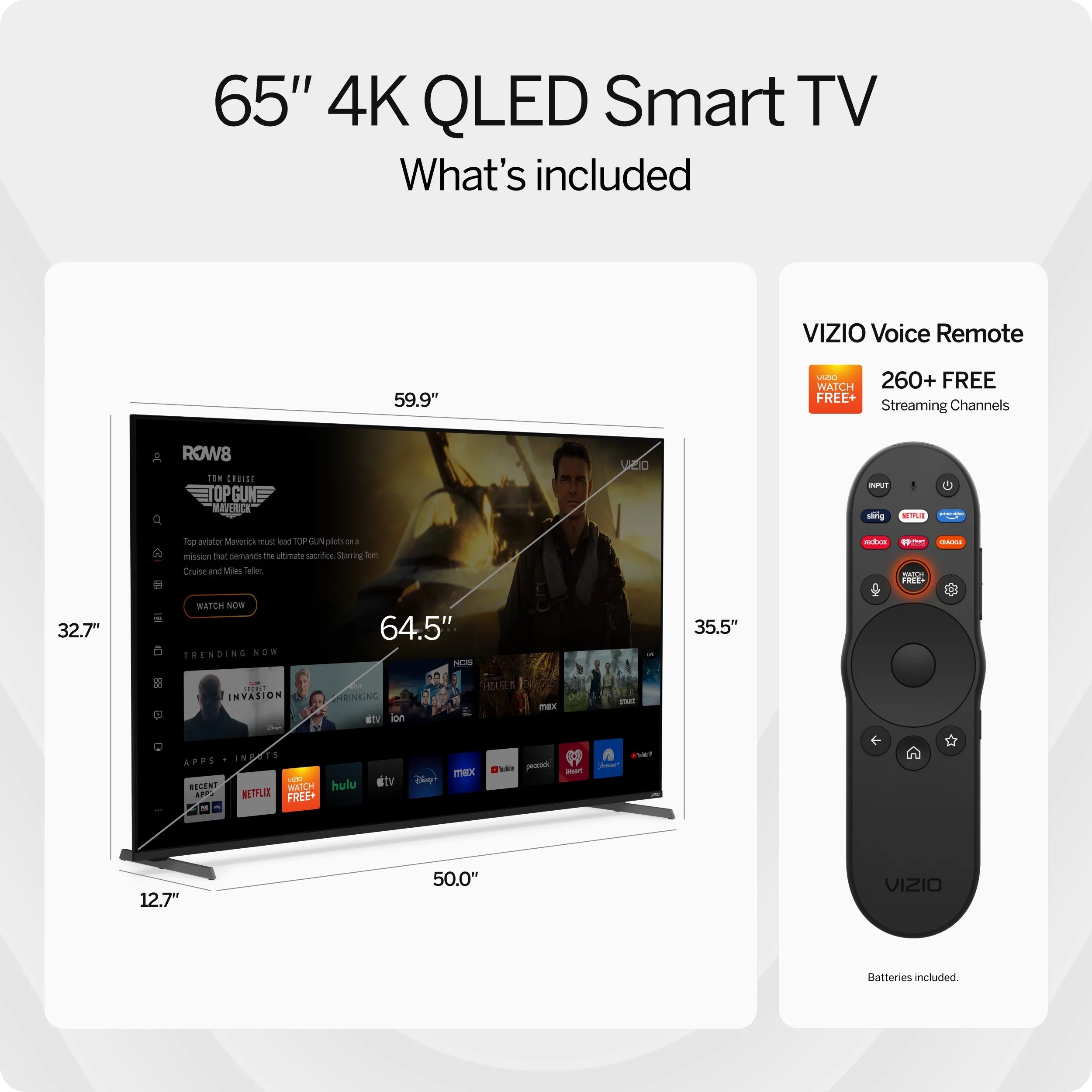 VIZIO 65" Quantum Pro 4K QLED HDR 120Hz Smart TV VQP65C-84 T140