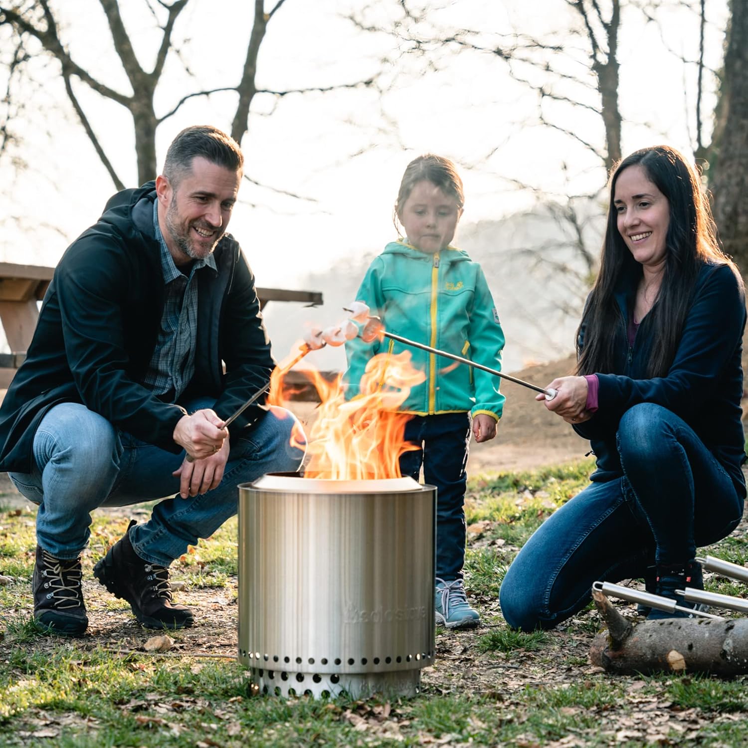 Solo Stove Ranger with Stand Portable Outdoor Fire Pit Stainless Steel Wood Burning M53333