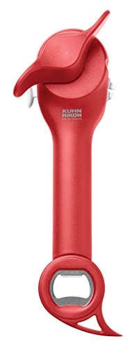 Kuhn Rikon Auto Safety LidLifter Can Opener with Ring Pull, Black D831