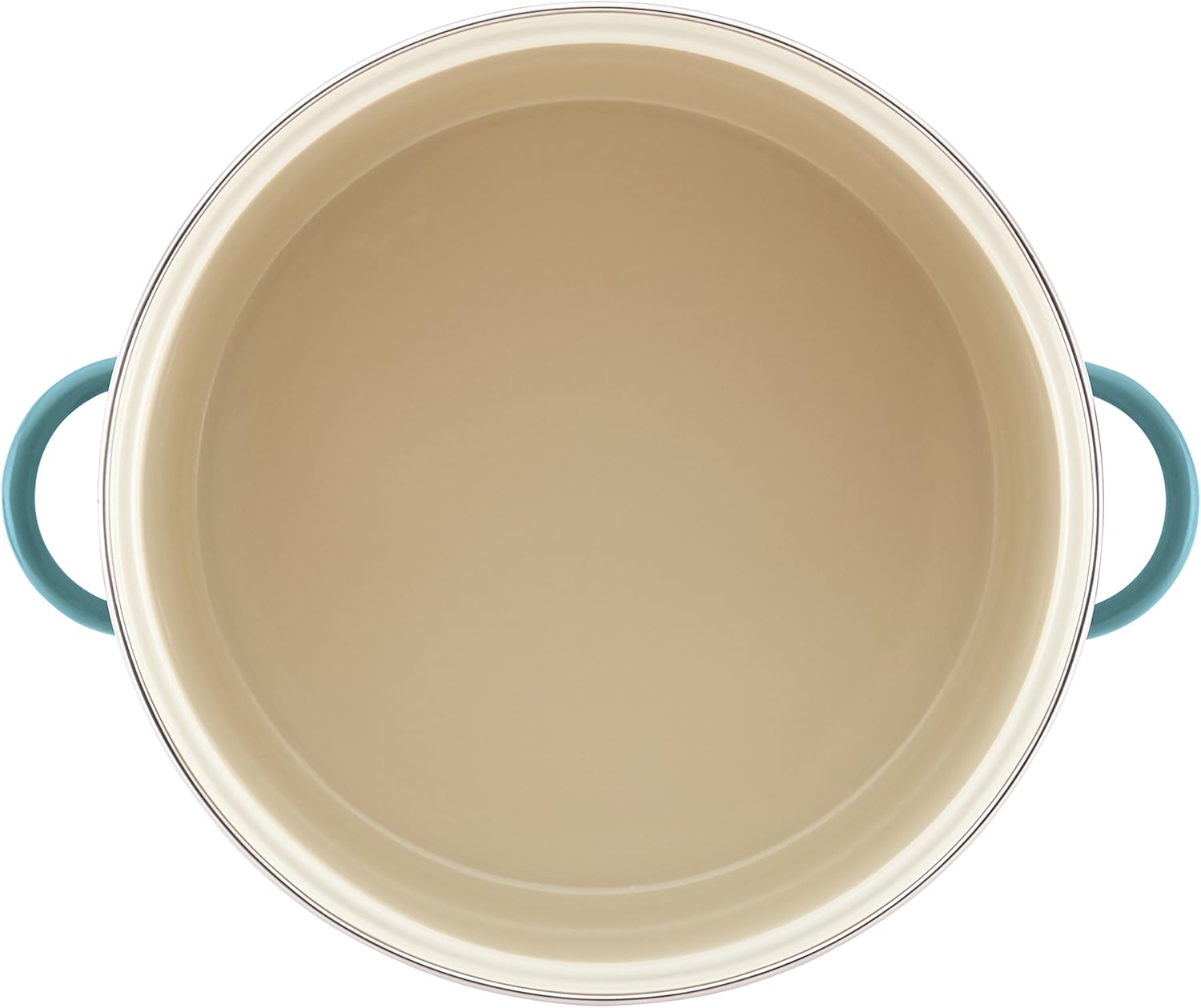 Farberware Enamel on Steel Stock Pot with Lid, 16 Quart, Aqua Blue D49368