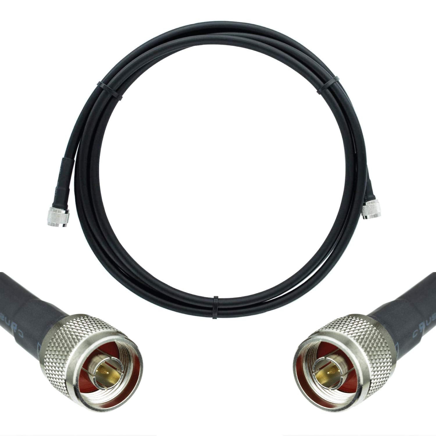 50-ohm Black Coax Cable Low Loss 500 Ft k7