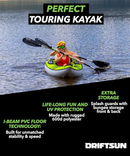 Driftsun Almanor Inflatable Kayak with EVA Padded Seats and Pump A52531