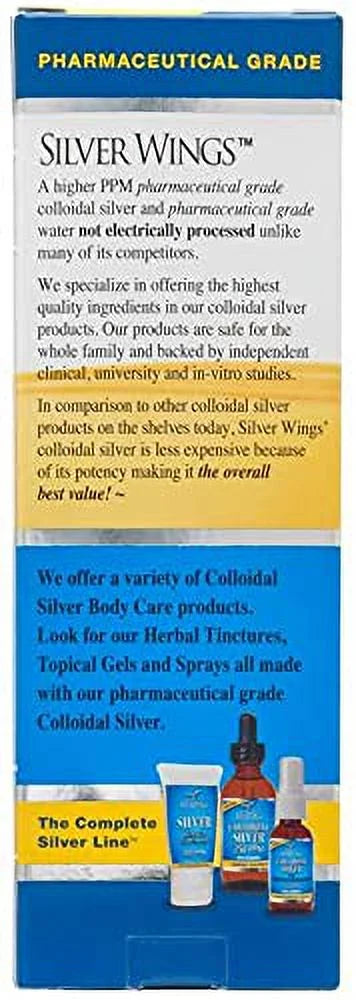 Natural Path Silver Wings Colloidal Silver 8oz with Dropper J856