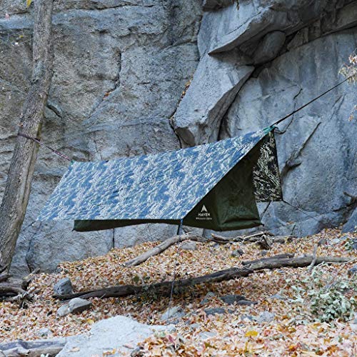 Haven Tents Lay Flat Hammock Tent with Mosquito Net, Insulated Pad and Rainfly M380