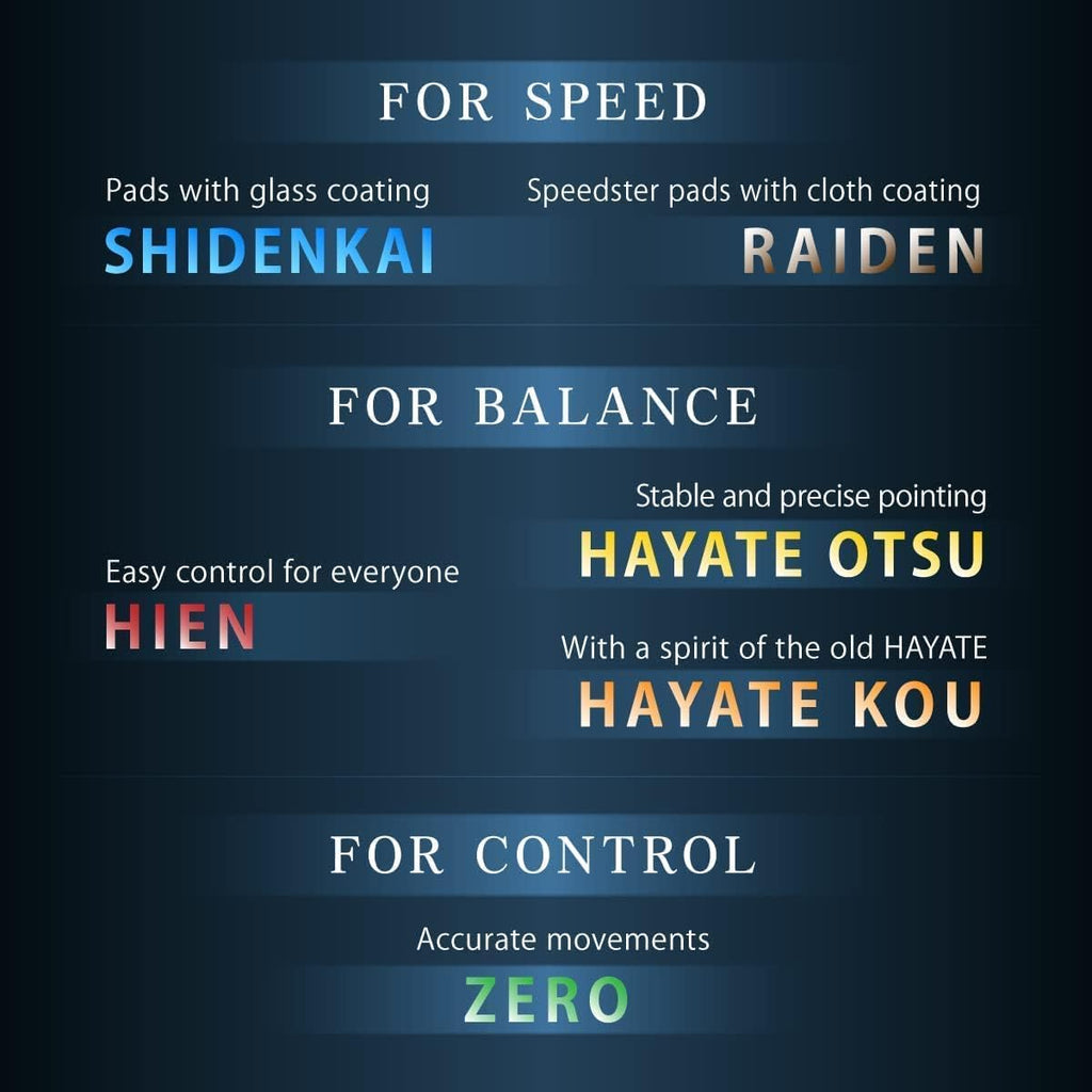 ARTISAN FX HAYATEOTSU NINJABLACK Gaming Mousepad Large X-Soft E810