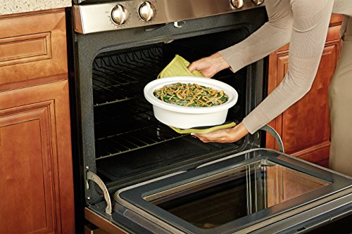 Crock-Pot 2.5 Quart Casserole Slow Cooker, White/Blue X1113