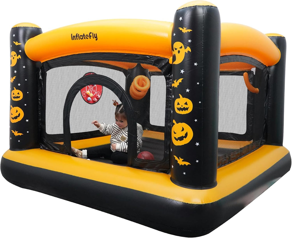 Inflatable Bounce House for Toddlers with Ball Pit and Basketball Hoop U4555