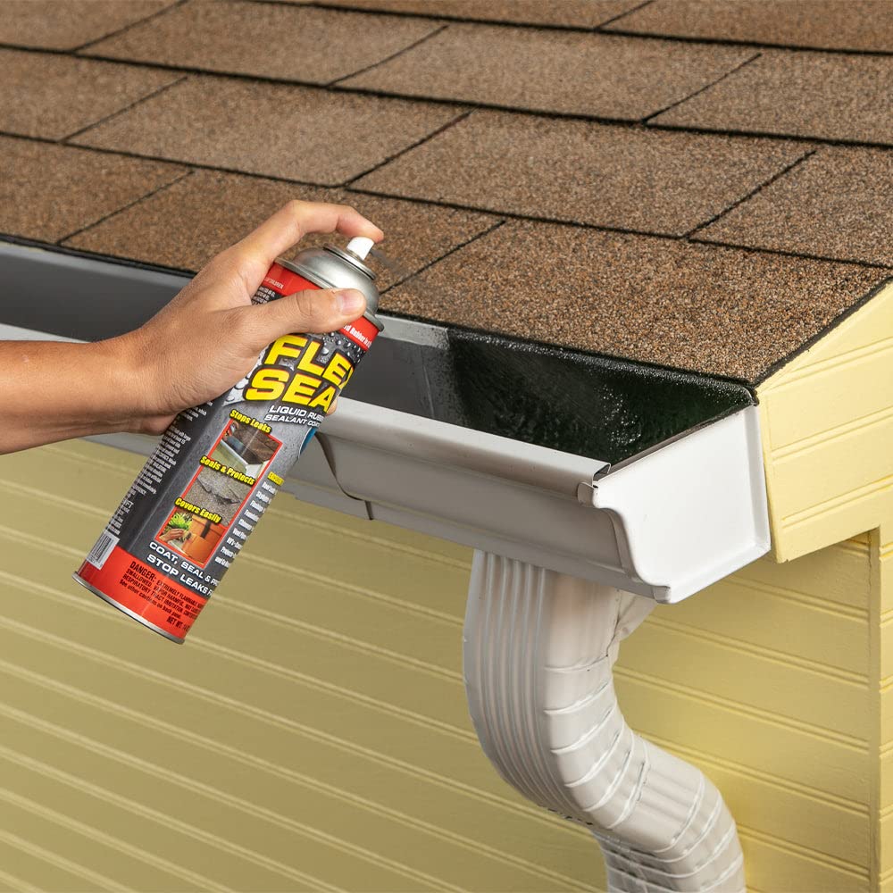 Flex Seal Spray Rubber Sealant Coating, 14-oz, Black (6 Pack) S7890