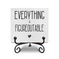 Funny Positive Quotes Gifts, Office Wooden Signs for Farmhouse Living Room Shelf Desk Decoration,for Women,Men,Loveing Wooden Sign Gift,5 X 5 Inches-D08