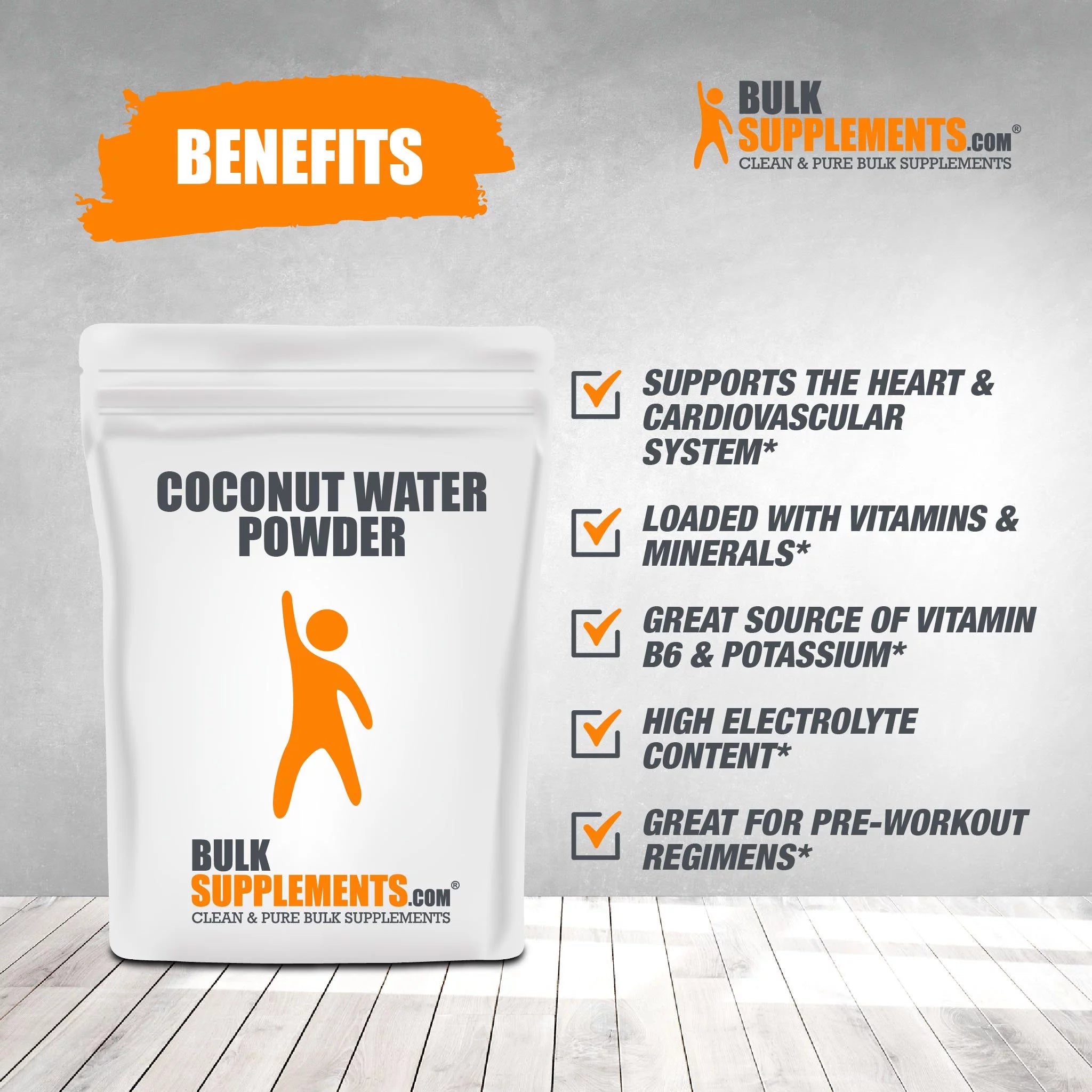 BulkSupplements.com Coconut Powder Electrolyte Drink Mix (1 Kilogram) G113699
