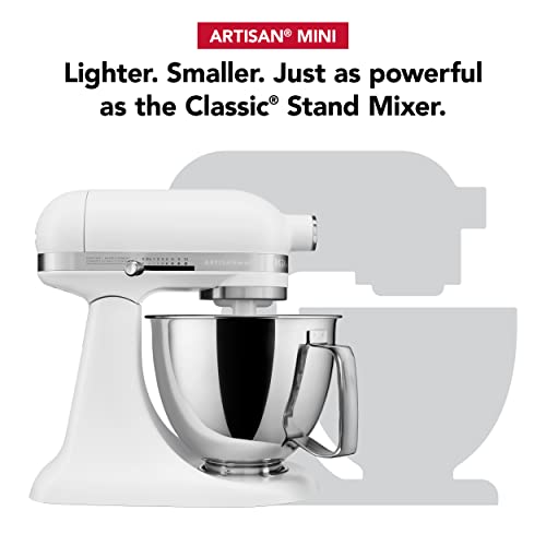 Kitchenaid Artisan Mini Plus 3.5-Qt Tilt-Head Stand Mixer, Matte White G679