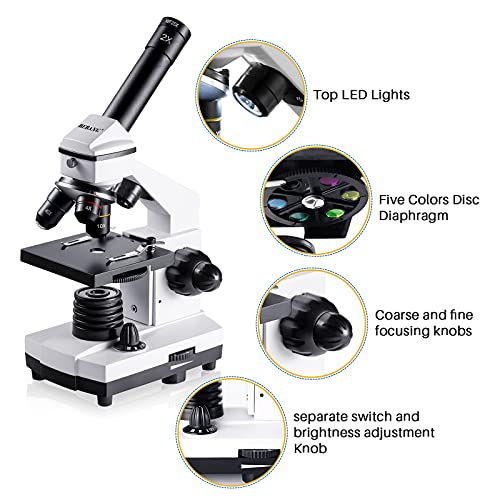 BEBANG Compound Microscope 100X-2000X for Adults Kids V42193