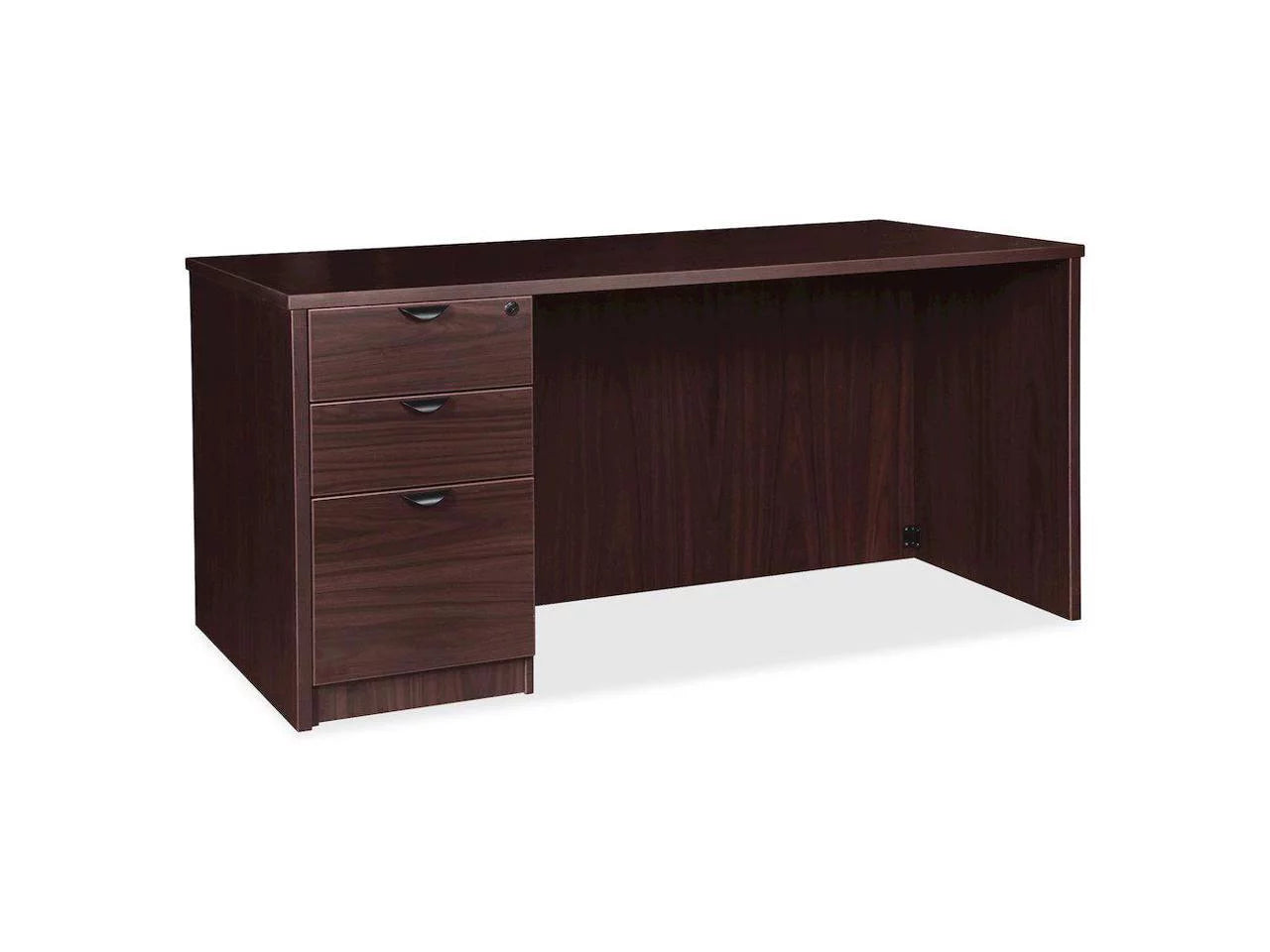 Lorell Prominence 2.0 Espresso Laminate Left-Pedestal Desk, 72" x 36" S310328